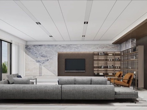  轻奢别墅 样板间 最新全套施工图 效果图合集cad施工图 