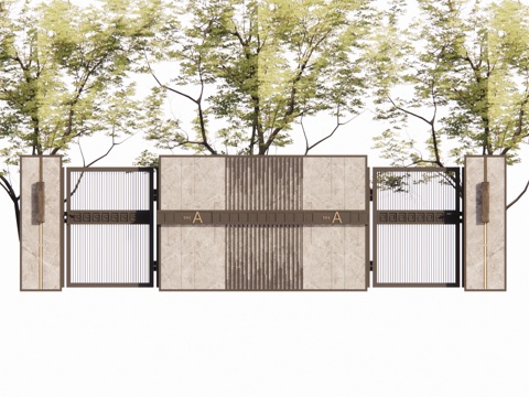  室内造景 庭院灯 草坪灯 庭院门 阳光房 门 微景观 屋顶花su模型 