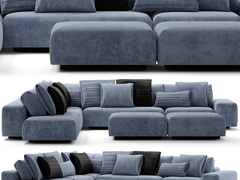  BAXTER MONSIEUR模块化沙发3d模型 