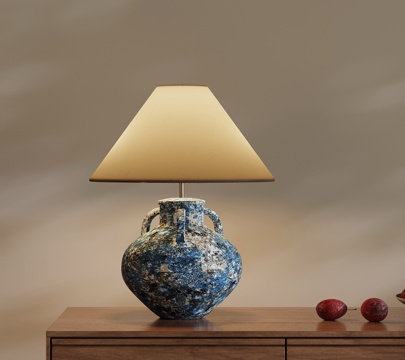 新中式台灯su模型