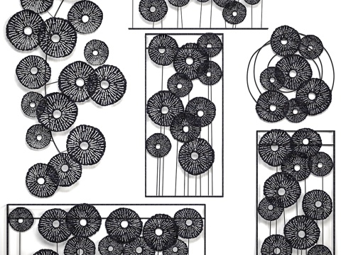  墙面装饰系列 4. 墙饰3d模型 
