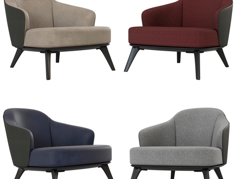  Leslie扶手椅 Minotti3d模型 