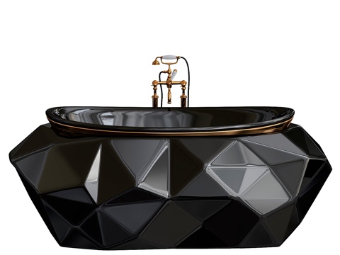  瓦伦蒂娜之家 浴室系列 黑色款3d模型 