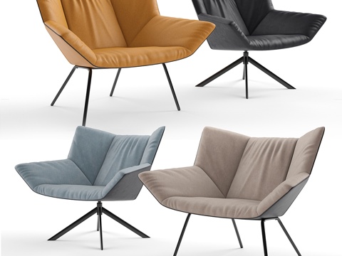  标签。古斯塔夫扶手椅。3d模型 