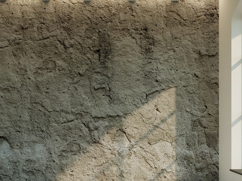  混凝土墙（旧混凝土） 153d模型3d模型 