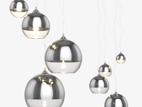 Azzardo银球4号悬挂灯3d模型 