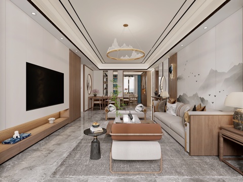 轻奢别墅 样板间 最新全套施工图 效果图合集cad施工图