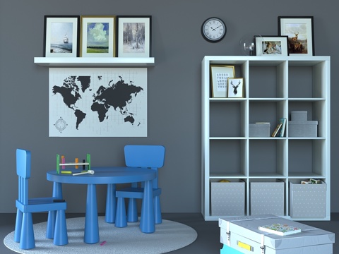  儿童家具 ikea3d模型 