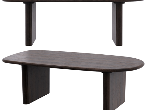  北欧简约餐桌 餐桌 简约餐桌 方形餐桌 桌子3d模型 