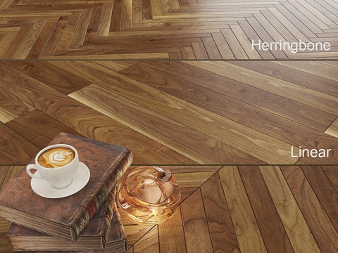  科雷利亚胡桃木故事灵魂实木地板3d模型 