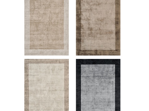  毛绒地毯223d模型 