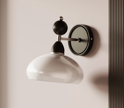 现代意式壁灯su模型