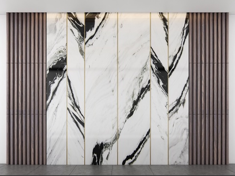  墙面装饰板3d模型 