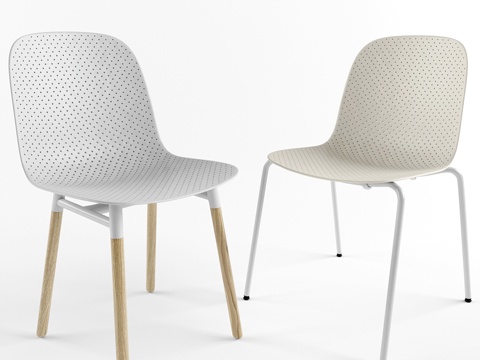  13Eighty座椅。木质。钢材。HAY品牌。3d模型 