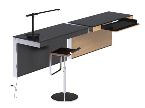  续篇壁挂式书桌3d模型3d模型 