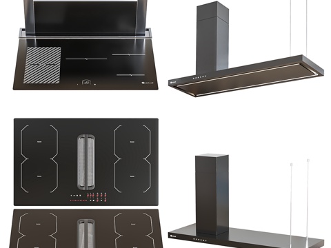 LuxairHood 厨房电器套装3d模型 