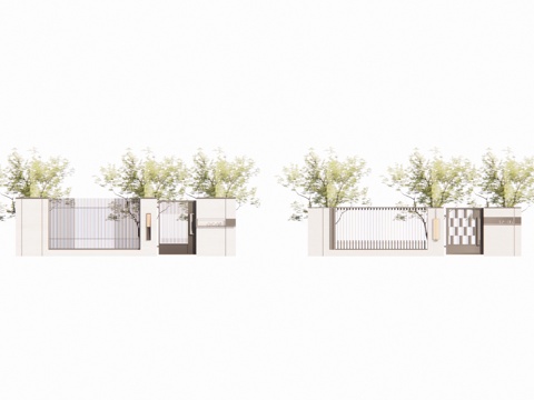  室内造景 庭院灯 草坪灯 庭院门 阳光房 门 微景观 屋顶花su模型 