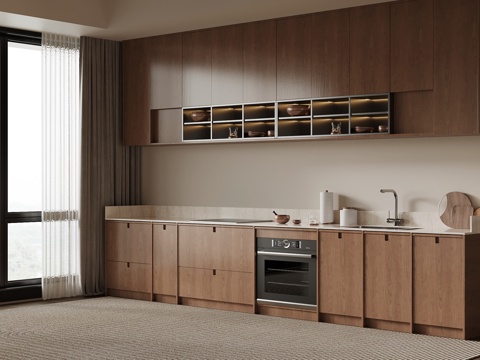 中古风橱柜su模型