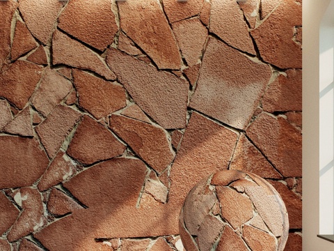  饰面石材。3d模型 