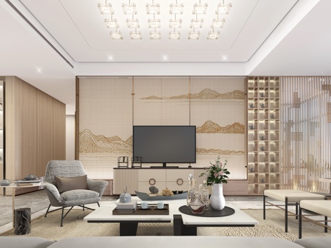  轻奢别墅 样板间 最新全套施工图 效果图合集cad施工图 