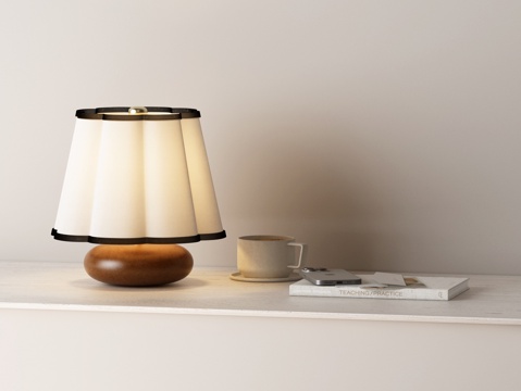  法式台灯 法式复古台灯 法式复古中古台灯 现代复古台灯3d模型 