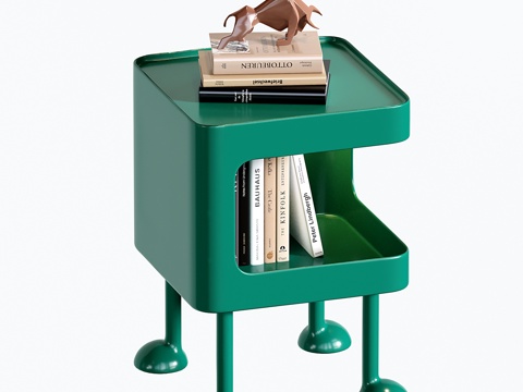 现代床头柜 包豪斯边几su模型