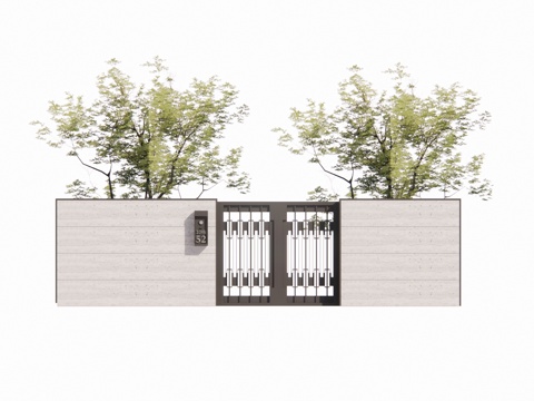  室内造景 庭院灯 草坪灯 庭院门 阳光房 门 微景观 屋顶花su模型 