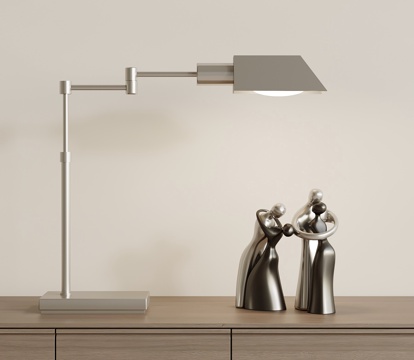  现代意式台灯 金属台灯3d模型 