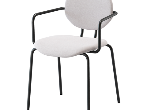  现代简约单人椅子  简约椅子  椅子  餐厅椅子3d模型 