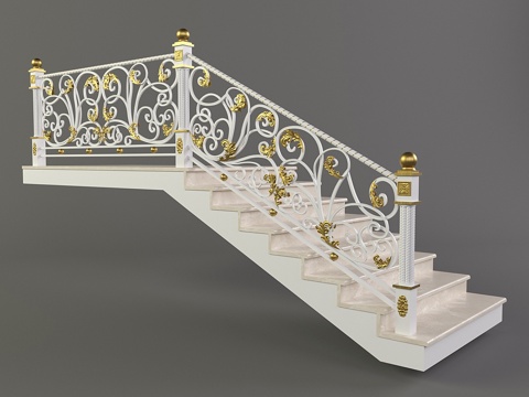  锻造楼梯23d模型 