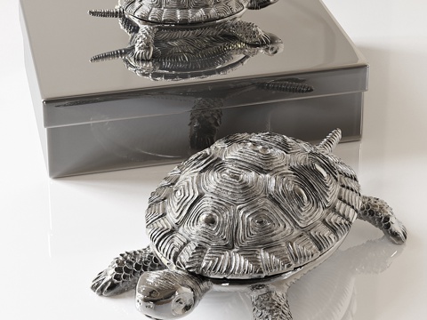  艾克霍尔茨龟壳造型收纳盒M3d模型 