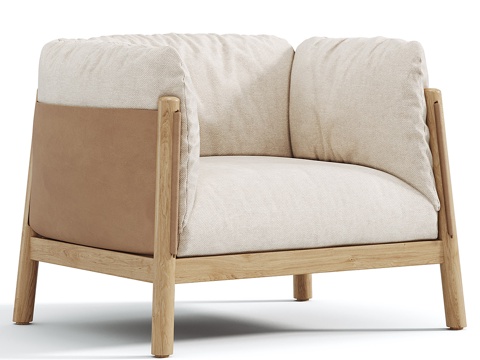  单人沙发3d模型 