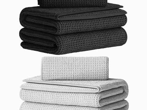  毛巾套装623d模型 