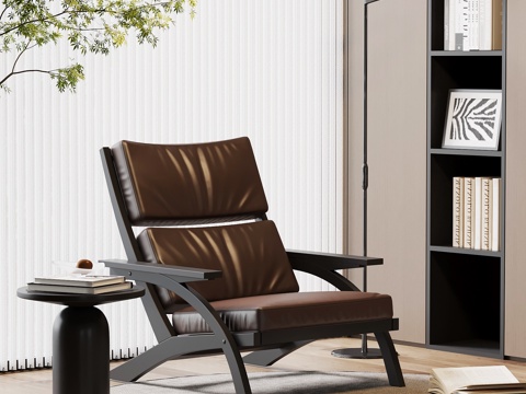 现代意式休闲椅su模型