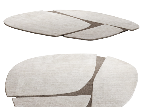  圆形地毯3d模型 