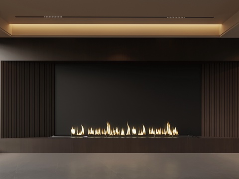  新中式背景墙 电视背景墙3d模型 