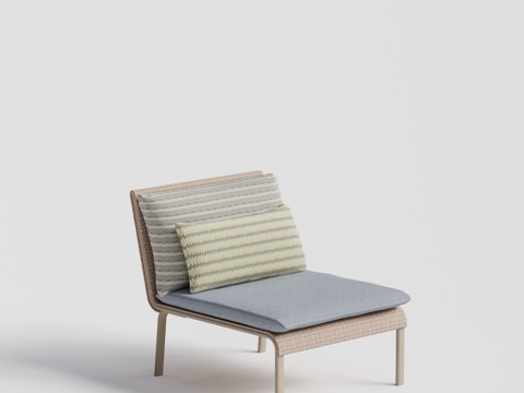  roberti 现代户外 庭院花园 休闲椅组合3d模型 