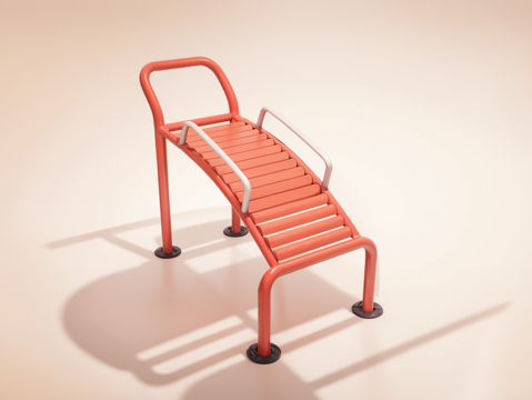  健身器材su模型 