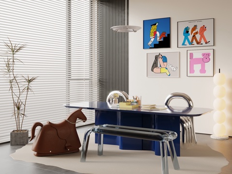 多巴胺书桌 写字桌su模型