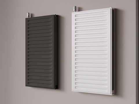  现代暖气片 取暖器su模型 