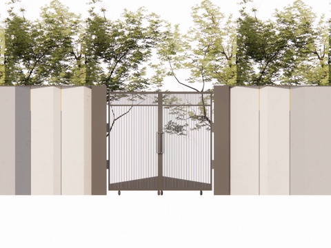 造景 水景 门 微景观 室内造景 屋顶花园 庭院门 庭院灯su模型