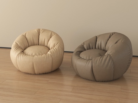 现代懒人沙发 单人沙发 休闲沙发su模型su模型