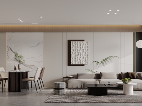  轻奢意式 样板间 最新全套施工图 效果图合集cad施工图 