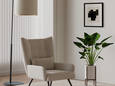  现代休闲椅 沙发椅3d模型 