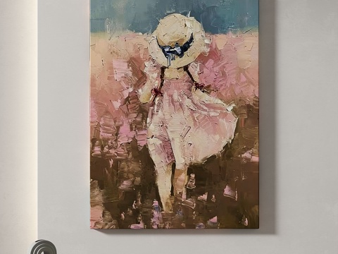  现代，简约，抽象，装饰画3d模型 