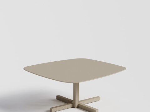  roberti 现代户外 庭院花园 方形茶几 金属茶几 椭圆3d模型 