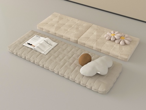 现代坐垫 沙发坐垫 飘窗垫 抱枕su模型