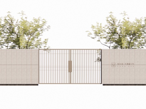 造景 水景 门 微景观 室内造景 屋顶花园 庭院门 庭院灯su模型