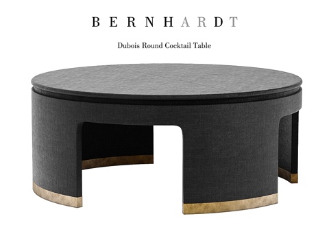  Bernhardt Dubois圆形鸡尾酒桌3d模型 
