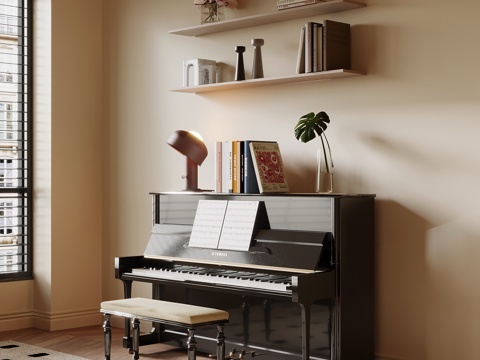 现代钢琴su模型